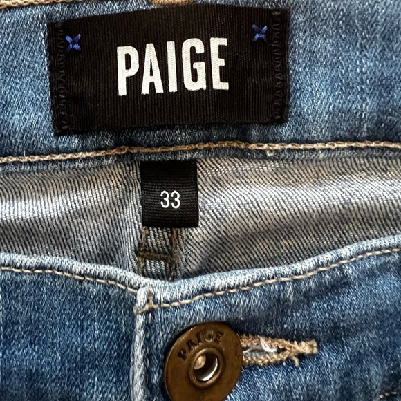 Paige Mens Federal Slim Straight Leg Jeans Size 33 - Picture 4 of 7